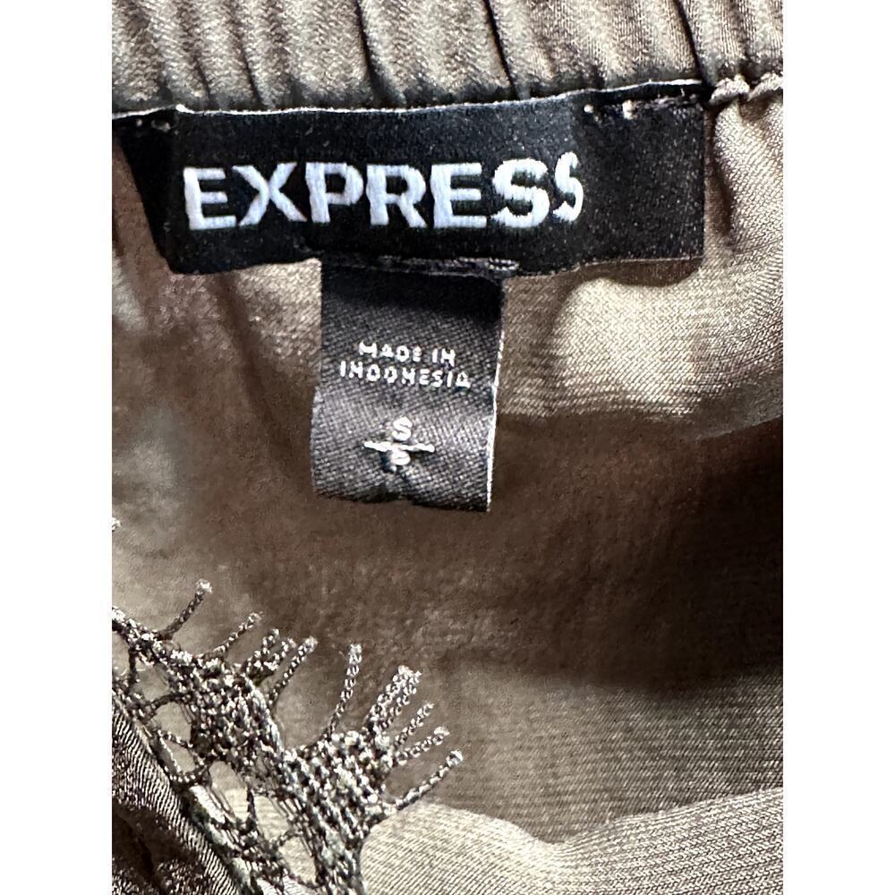 Express Black White Olive Camisole Lace Trim Cami Sleeveless Tank Top S Set of 3 - Picture 3 of 8